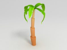 3D Cartoon palm model 3D Model
