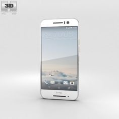 HTC One S9 Silver 3D Model