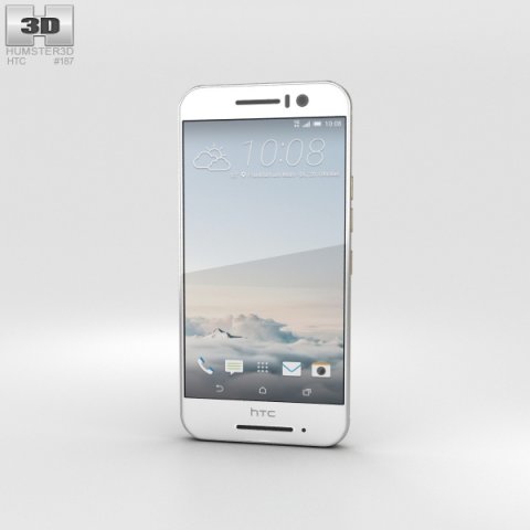 HTC One S9 Silver 3D Model