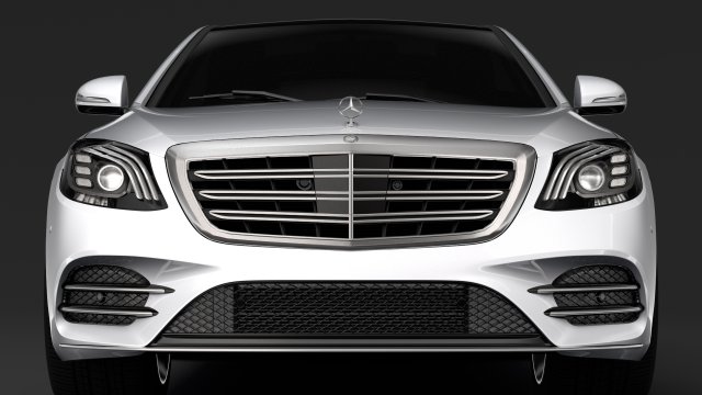 Mercedes Benz S 560 Lang 4MATIC AMG Line V222 2018 3D Model