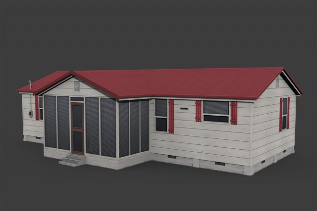 Suburban Family House 3D Model