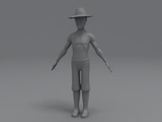 Farmer man 3D Model