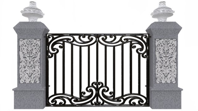 Exterior Gate architectural DOOR 3D Model