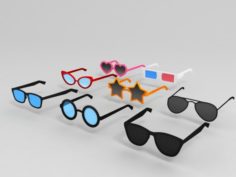 Glasses Pack 3D Model
