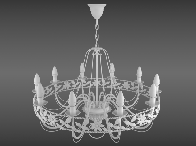 Vintage chandelier 3D Model