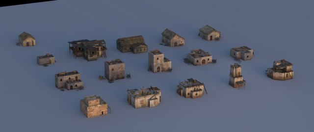 Medievalhouses 3D Model