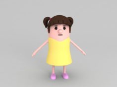 Daughter Character 3D Model
