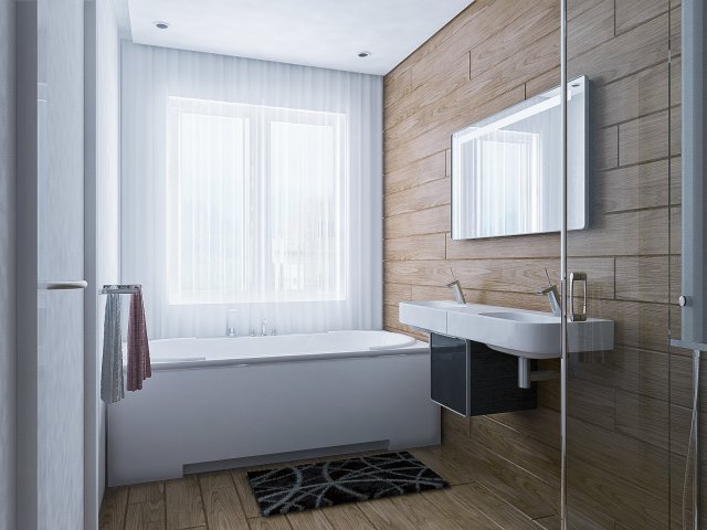 No 7 Bathroom interior design 3D Model