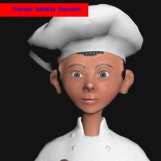 Cook assistant 3D Model