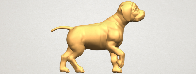 Bull Dog 02 3D Model