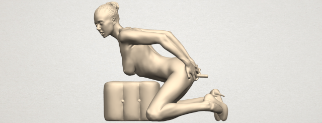 Naked Girl B03 3D Model