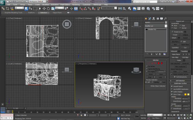 Ruins castle 3D Model