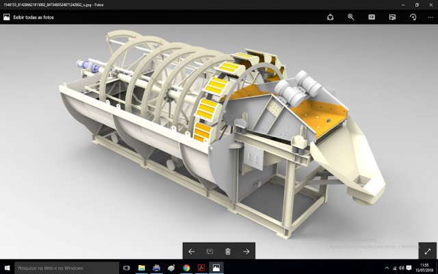 Sand Washer 120T Complete Drawing 3D Model