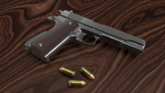 Colt 1911-A1 Model Goverment Pistol 3D Model