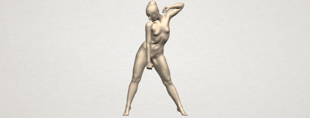 Naked Girl A08 3D Model