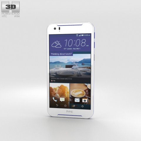 HTC Desire 830 White-Blue 3D Model