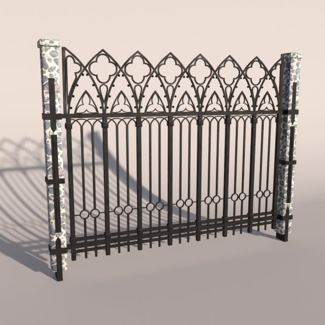Fence 02 3D Model