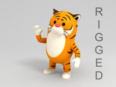 Rigged Tiger Character 3D Model