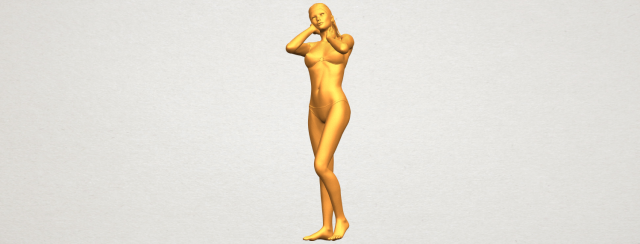 Naked Girl D02 3D Model