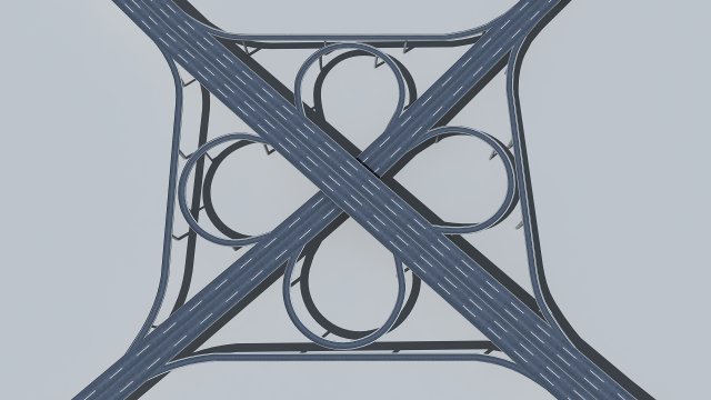 Highway Viaduct 3D Model