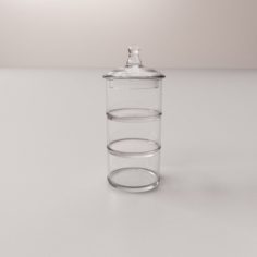 Acrylic Spice Container v2 3D Model