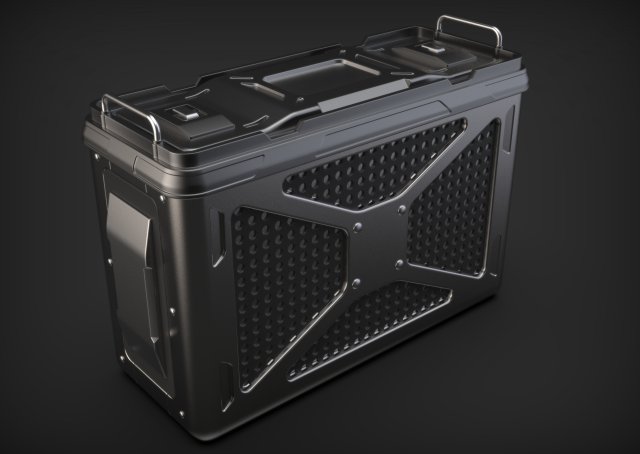 Doom Sci-fi Crate 3D Model