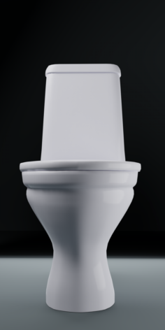Common toilet bowl 3D 3D Model