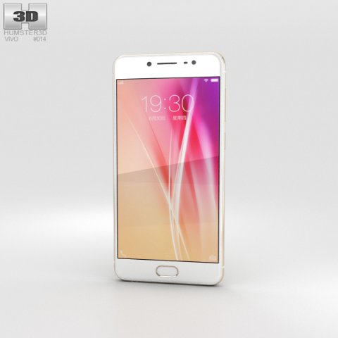 Vivo X7 Plus Gold 3D Model