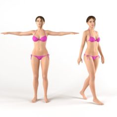 Female bikini 3D Model