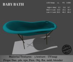 Baby Bath 3D Model