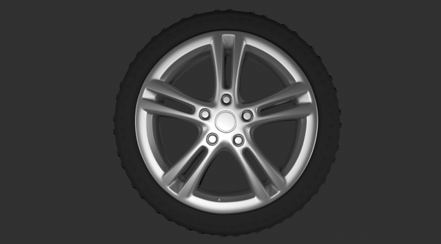 Car wheel 3D Model