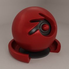 Principled Red Semimetallic 						 Free 3D Model