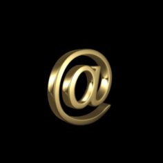 Email symbol – at symbol 3D Model