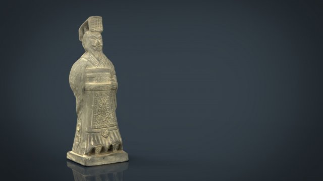 Terracotta Warriors Emperor Qin Shi Huang 3D Model