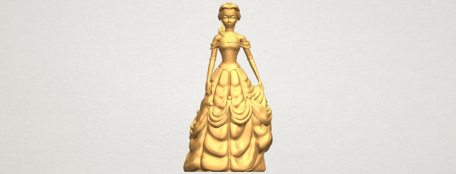 Princess Belle 3D Model