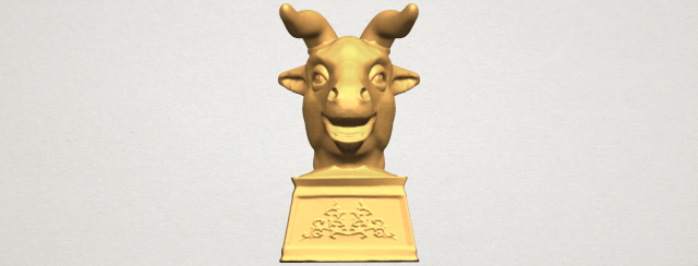 Chinese Horoscope of Bull 02 3D Model