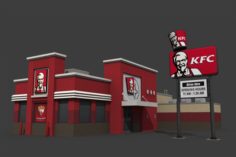 KFC Restaurant 3D Model