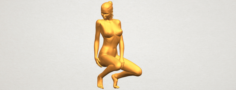 Naked Girl D04 3D Model
