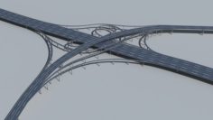 Highway Viaduct 3D Model