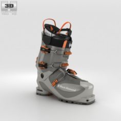 Black Diamond Prime Ski Boot 3D Model