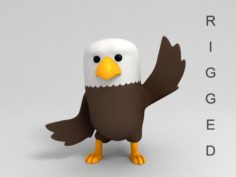 Rigged Eagle Character 3D 3D Model