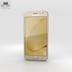 Samsung Galaxy J2 2016 Gold 3D Model