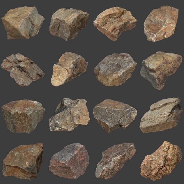 Stones Pack Volume 4 3D Model