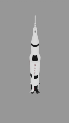 Saturn V Rocket 3D Model