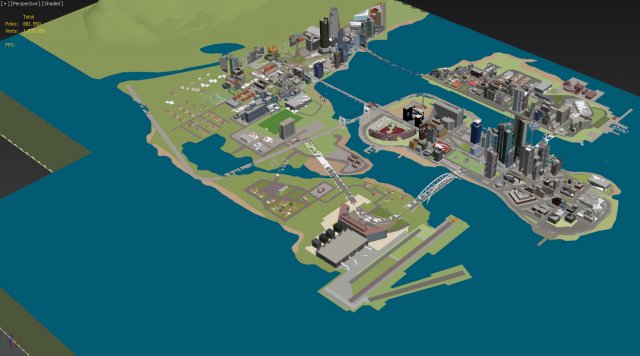 GTA Vice City Map 3D model