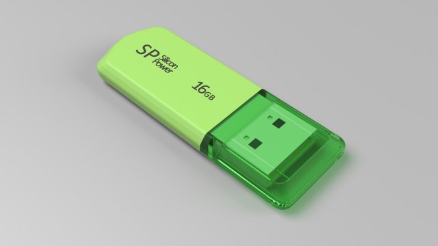 USB Flash Drive – Silicon Power 16GB 3D Model