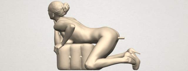 Naked Girl B05 3D Model