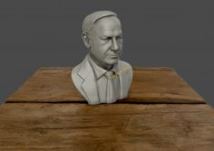Benjamin Netanyahu 3D Sculpture 3D print model 3D Model