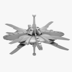 Spaceship 02 3D Print 3D Model