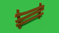 Simple Garden Fence Free 3D Model